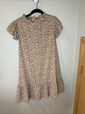 Pinch Blush Pink and Charcoal Speckled Casual Dress